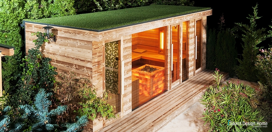 Garden sauna house in lifelong quality