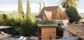 Modern sauna house in mediterranean garden Modern sauna house in mediterranean garden