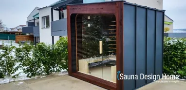 Outdoor sauna production Outdoor sauna production