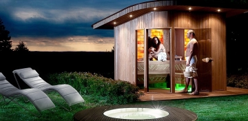 Classic style outdoor sauna