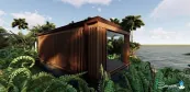Outdoor sauna building Outdoor sauna building
