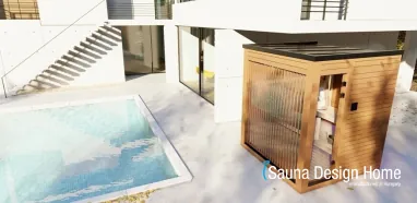 Outdoor sauna with pool Outdoor sauna with pool