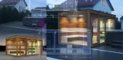 Individual modern sauna house Individual modern sauna house