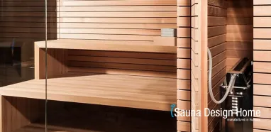 Finnish sauna house with hidden stove Finnish sauna house with hidden stove
