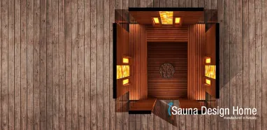 Combined sauna with canopy Combined sauna with canopy
