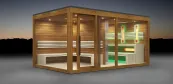 Outdoor sauna house with relax area Outdoor sauna house with relax area