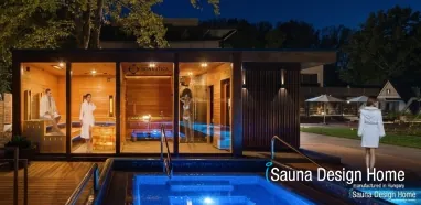 Construction of a unique, wellness sauna house Construction of a unique, wellness sauna house