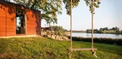 Garden sauna house with panorama Garden sauna house with panorama