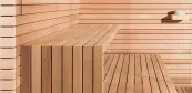 Individual Finnish sauna in minimal style Individual Finnish sauna in minimal style