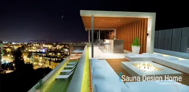 Lounge terrace with sauna Lounge terrace with sauna