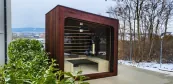 Construction of outdoor design saunas Construction of outdoor design saunas