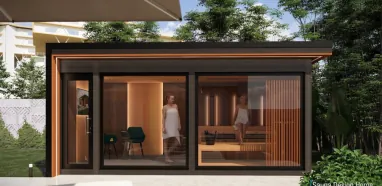 Modern sauna house Modern sauna house