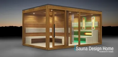 Outdoor sauna house with relax area Outdoor sauna house with relax area