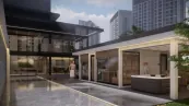 Outdoor premium sauna house in a private penthouse with panoramic view Outdoor premium sauna house in a private penthouse with panoramic view