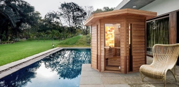 Outdoor sauna construction