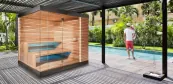 Garden sauna in minimal style Garden sauna in minimal style