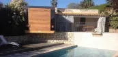 Modern garden sauna building Modern garden sauna building